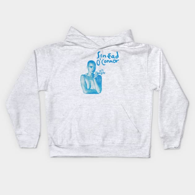 Sinead Oconnor || Blue Vintage Kids Hoodie by Lavein